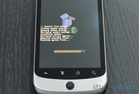 Nexus One Manually Update ~ Update screen