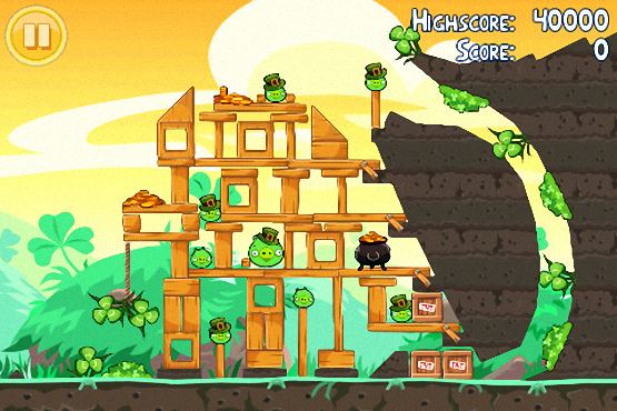 Angry Birds Seasons ~ St. Patrick's Day ~ Go Green, Get Lucky