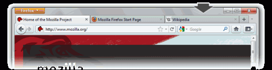 Firefox 4 ~ tab location