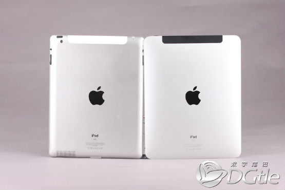 iPad 2 mock-up ~ Back compared to original iPad