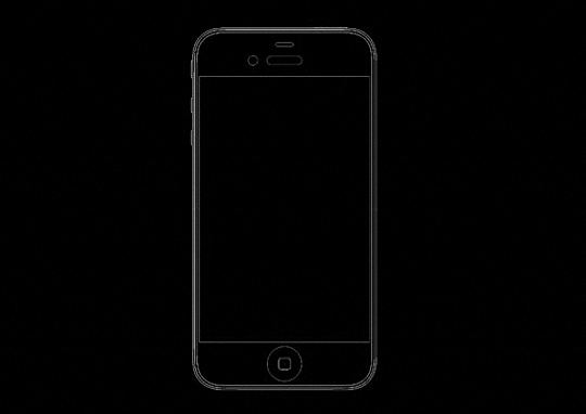 iPhone 5 mold rendering front