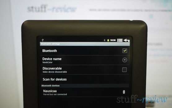 Nook Color CyanogenMod 7 Bluetooth enabled