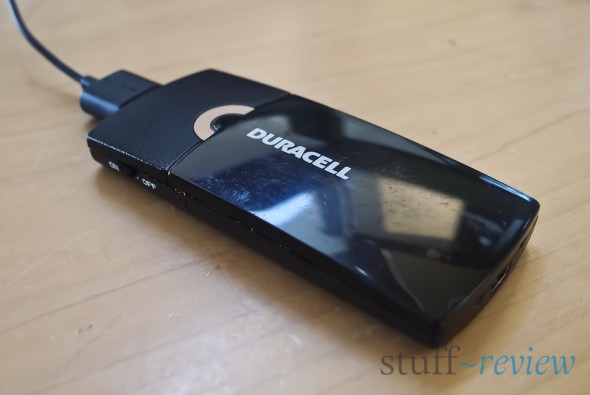 Duracell Instant USB Charger connected