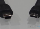 Mini-USB (left) v.s. Micro-USB (right) male plugs