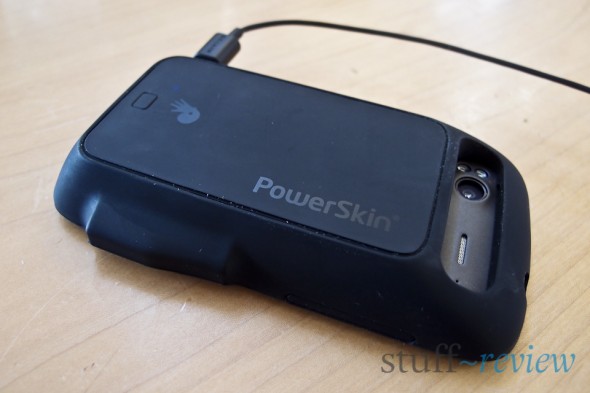 PowerSkin Protective Case back while being charged
