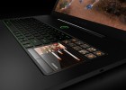 Razer Blade gaming laptop customizable key and LCD screen/touchpad