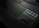 Razer Blade gaming laptop keys and LCD/touchpad in touchpad mode