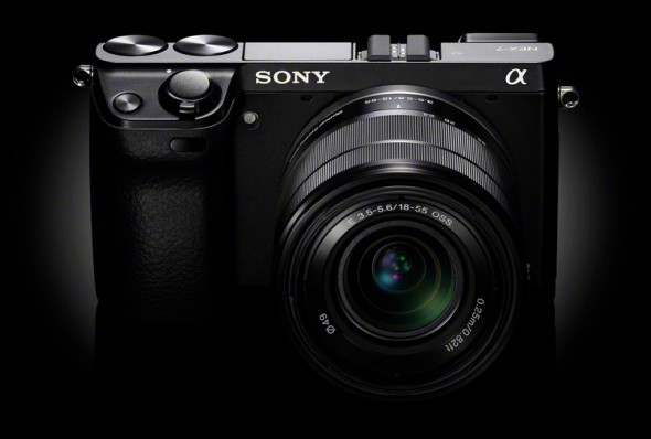 Sony NEX-7 front dramatic