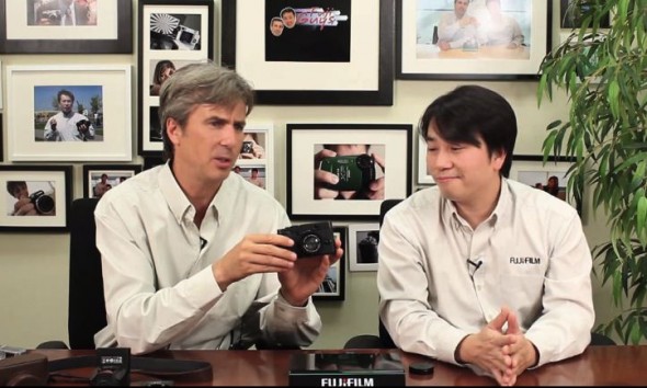 Fuji Guys showing off the Fujifilm FinePix X10