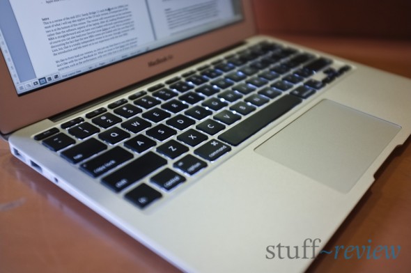 MacBook Air 2011 backlit keyboard and glass trackpad
