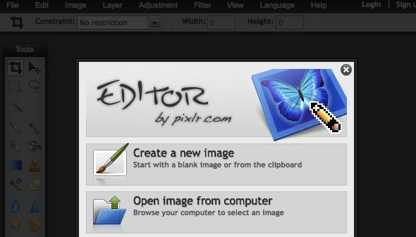 Pixlr E Review - Free Online Image Editor