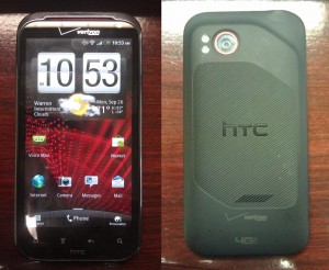 HTC Vigor / Rezound front and back