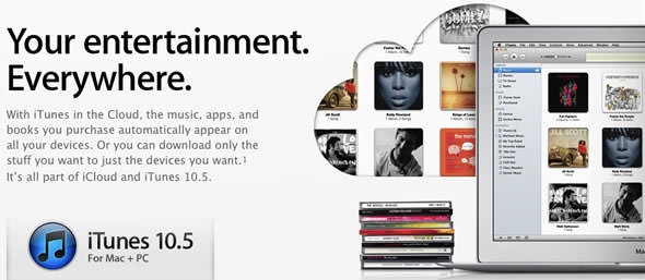 iTunes 10.5 becomes part of iCloud