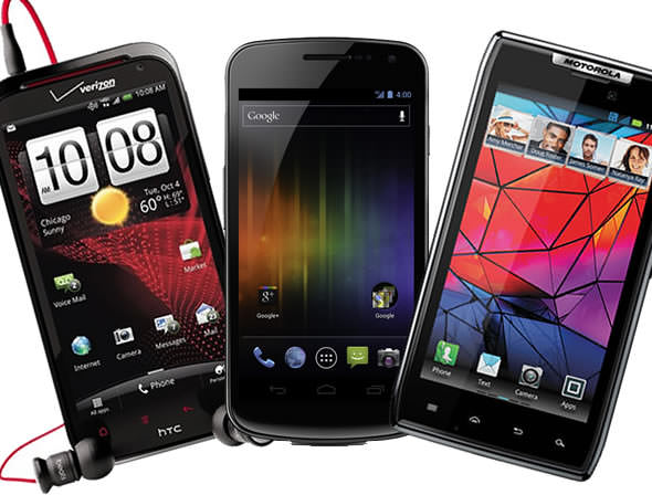 Android heroes: Samsung Galaxy Nexus vs. HTC Rezound vs. Motorola Droid RAZR