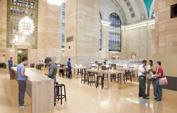 Grand Central Apple Store interior renderings