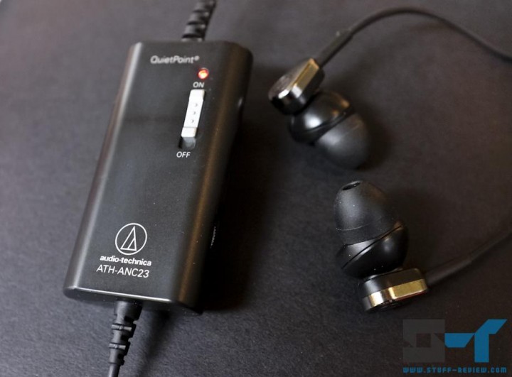 Audio-Technica ATH-ANC23 active noise-cancelling in-ear headphones