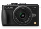 Panasonic Lumix GX1 MFT camera black front 14mm lens