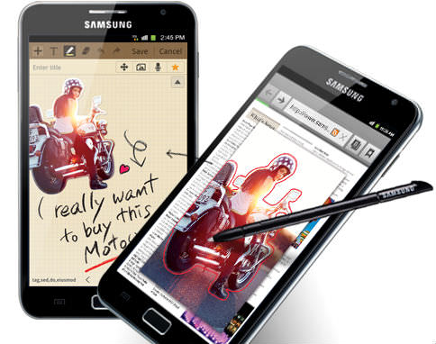 Samsung Galaxy Note, taking notes