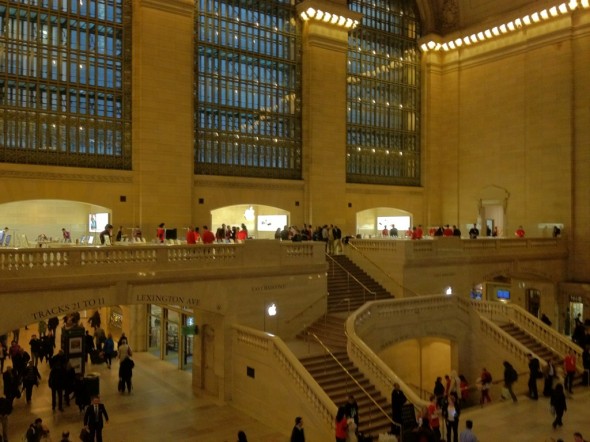 Grand Central Terminal Apple Store view over the east balcony