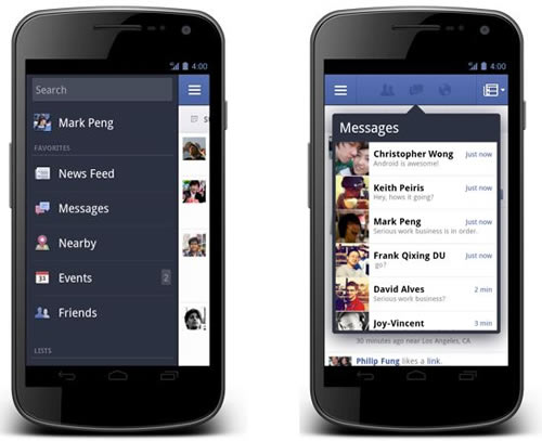 Facebook for Android version 1.8