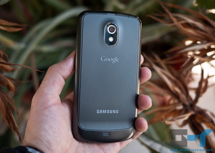 Samsung Galaxy Nexus in hand back