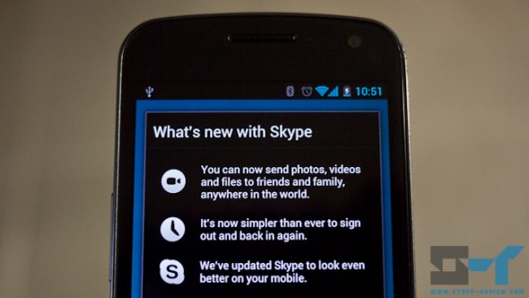 Skype for Android 2.6 update