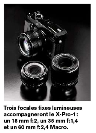 Fujifilm X-Pro 1 MILC with its three prime lenses