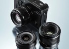 Fujifilm X-Pro1 camera with first three prime lenses