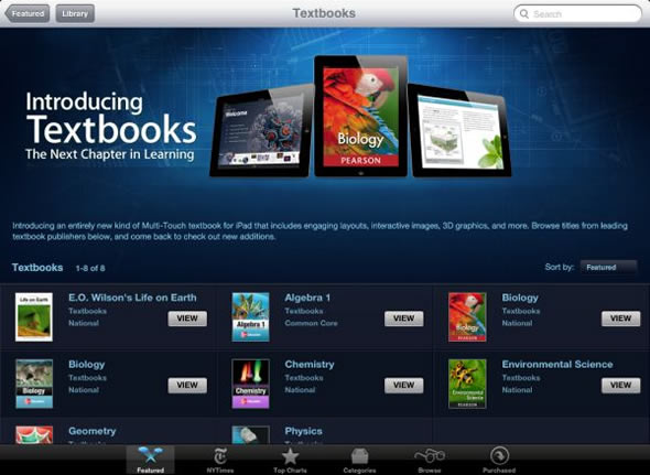 iBooks 2 Textbooks on iPad