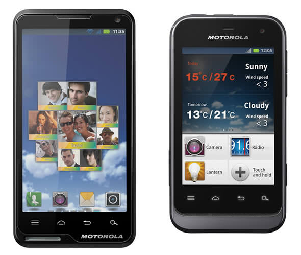 Motorola Motoluxe and Defy Mini