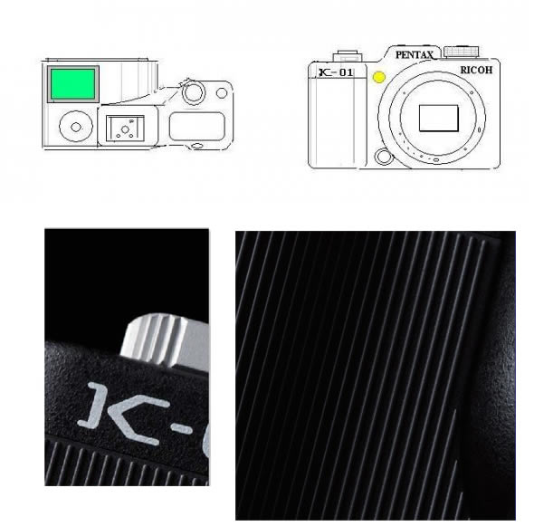 Pentax K-01 camera renders and sketch leaks