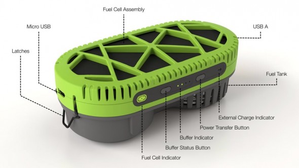 Powertrekk hybrid portable fuel cell