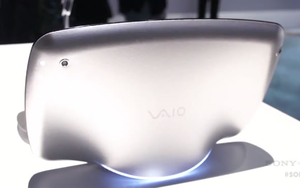 Sony VAIO Slate concept with morphing soft back