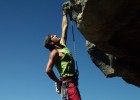 Nokia 808 sample image: rock climbing hanging zoomed-in