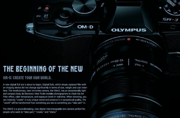 Olympus OM-D leaked brochure
