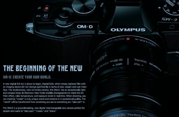 Olympus OM-D leaked brochure