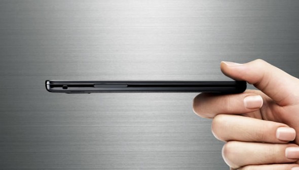 Samsung Galaxy S II profile image showing its 8.49mm thickness