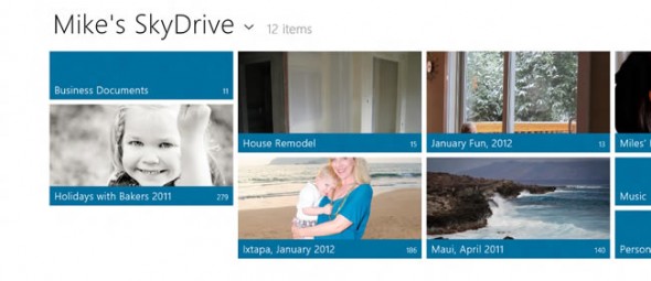 Windows 8 SkyDrive integration - Metro style app