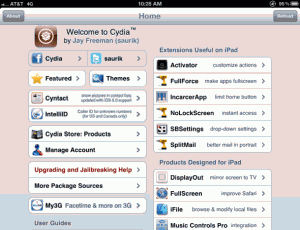 Cydia running on 3rd generation iPad