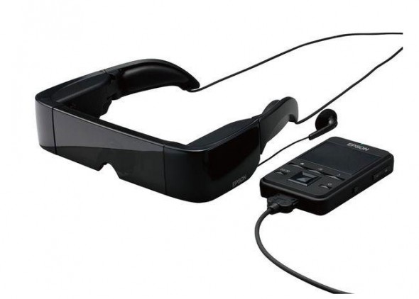 EPSON Moverio BT-100 Android 3D glasses and controller