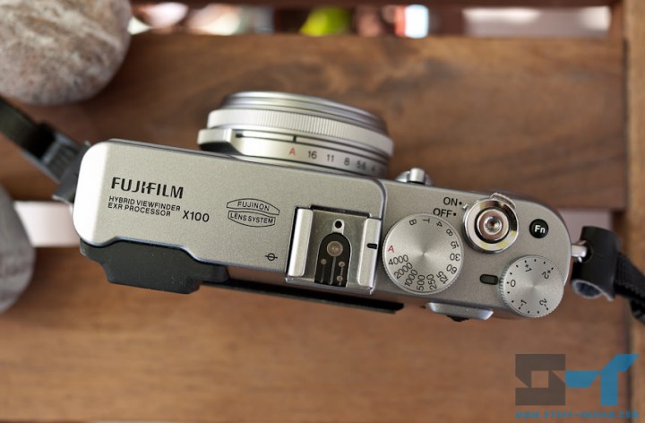 Fujifilm X100 digital camera - top dials