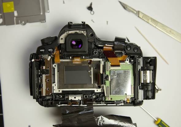 Canon 5D Mark III teardown - shutter curtain