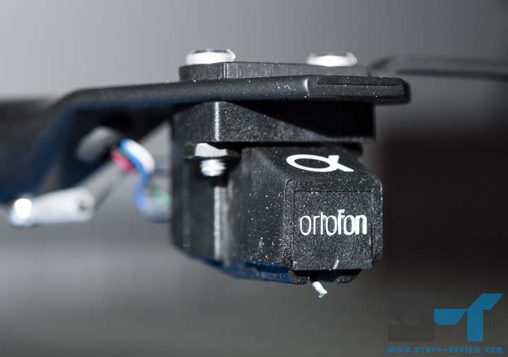 Macro shot of Ortofon phono cartridge