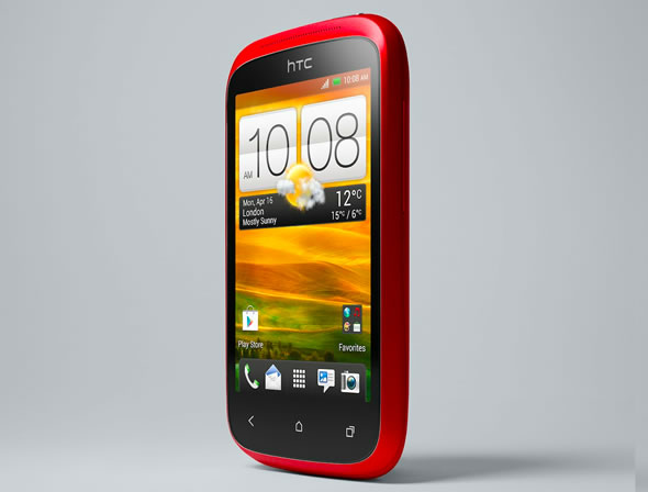 HTC Desire C red front