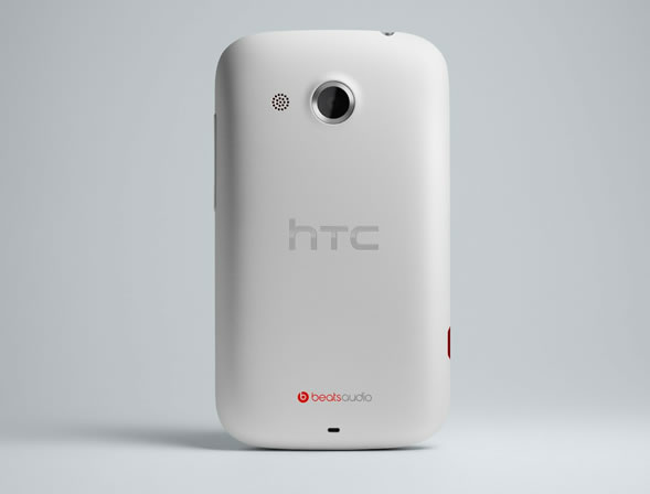 HTC Desire C white back