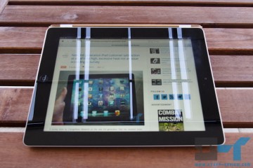 Smart Cover on the new iPad lying down - viewing angle