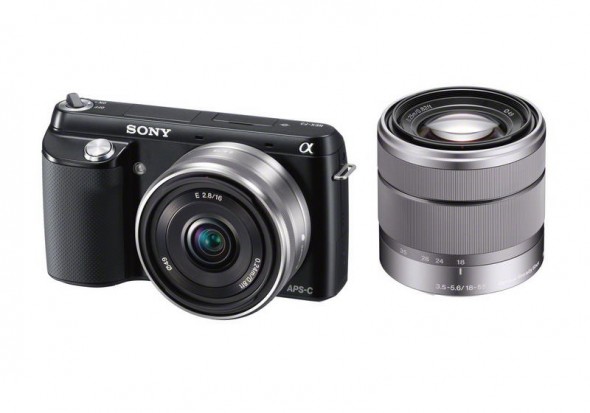 Sony NEX-F3 with pancake and zoom lenses