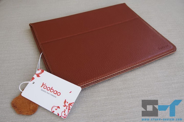 Yoobao leather case for the new iPad (2012) with tag