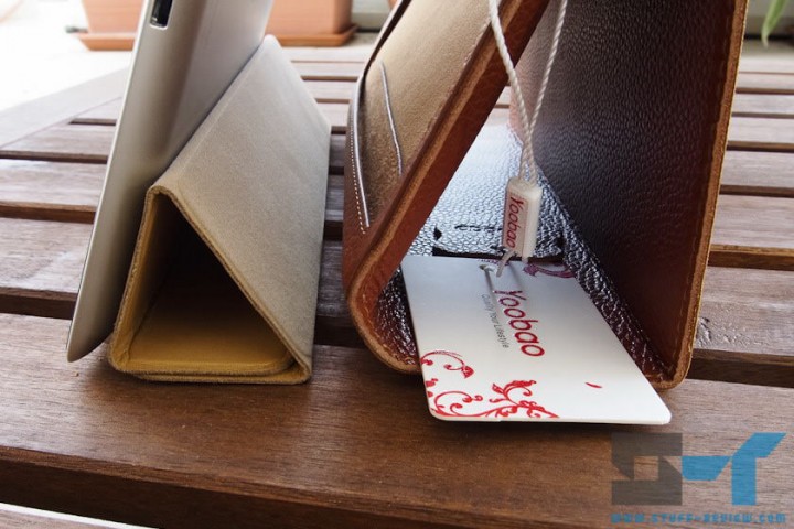 Yoobao leather case for the new iPad (2012) vs. Smart Cover vertical