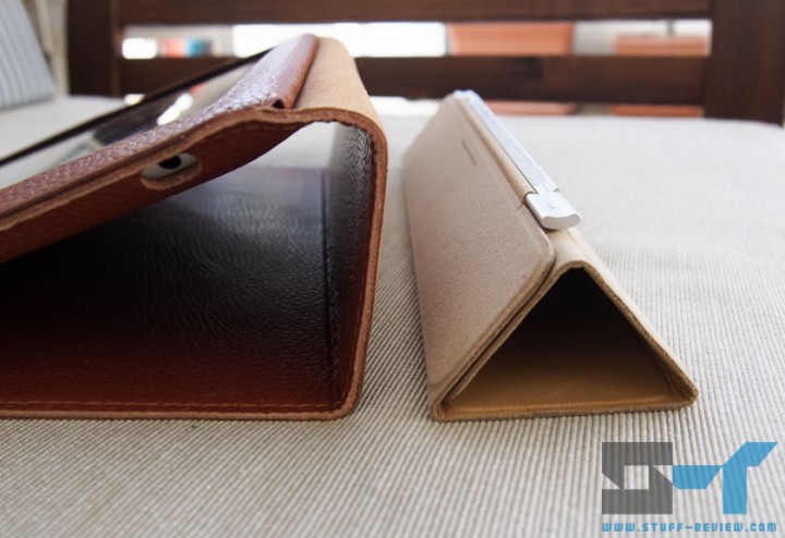 Yoobao leather case for the new iPad (2012) vs. Smart Cover horizontal